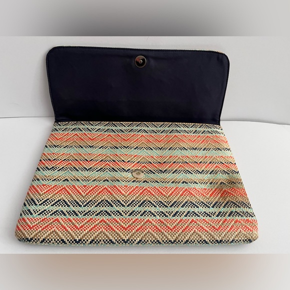 Kookai Multi Coloured Women’s Clutch Purse Bag Pre Owned Stain On Corner - Picture 4 of 15